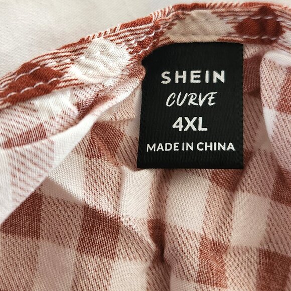 Fall Gingham Dress, 4X (fits more like a 3x) - Picture 3 of 4